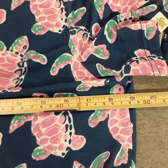 Simply Southern Womens Dress L Turtle A-Line Knee Length Pockets Snag Spots - Picture 9 of 10